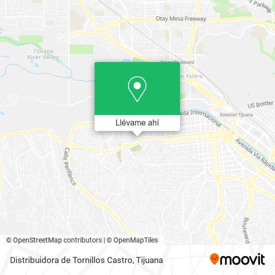 Mapa de Distribuidora de Tornillos Castro
