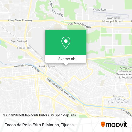 Mapa de Tacos de Pollo Frito El Marino
