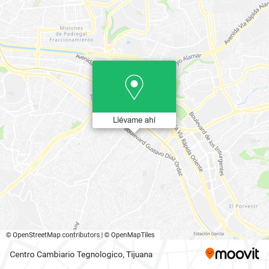 Mapa de Centro Cambiario Tegnologico