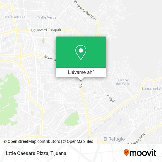 Mapa de Lttle Caesars Pizza