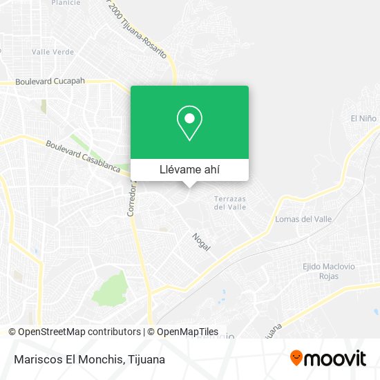 Mapa de Mariscos El Monchis