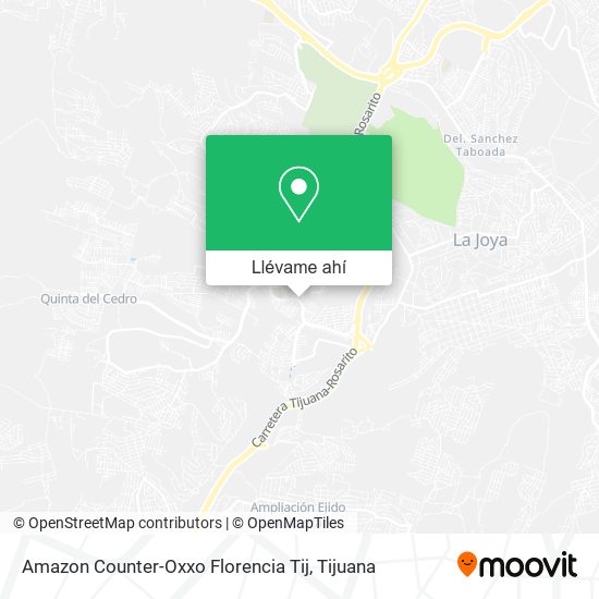 Mapa de Amazon Counter-Oxxo Florencia Tij