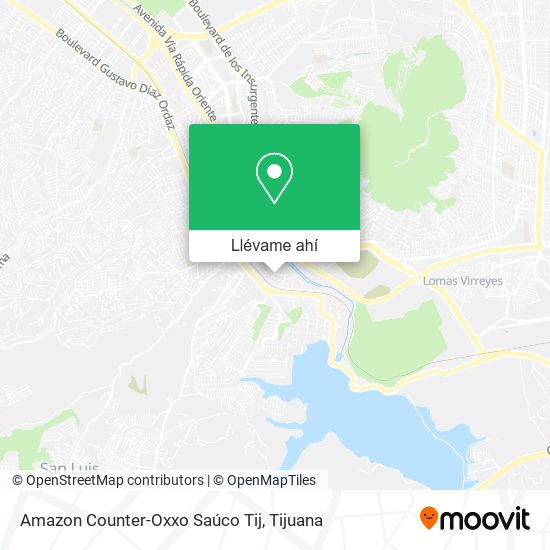 Mapa de Amazon Counter-Oxxo Saúco Tij