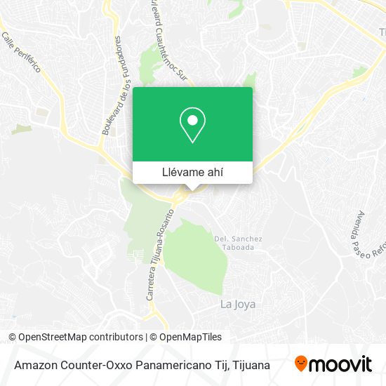 Mapa de Amazon Counter-Oxxo Panamericano Tij