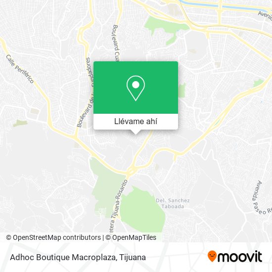 Mapa de Adhoc Boutique Macroplaza
