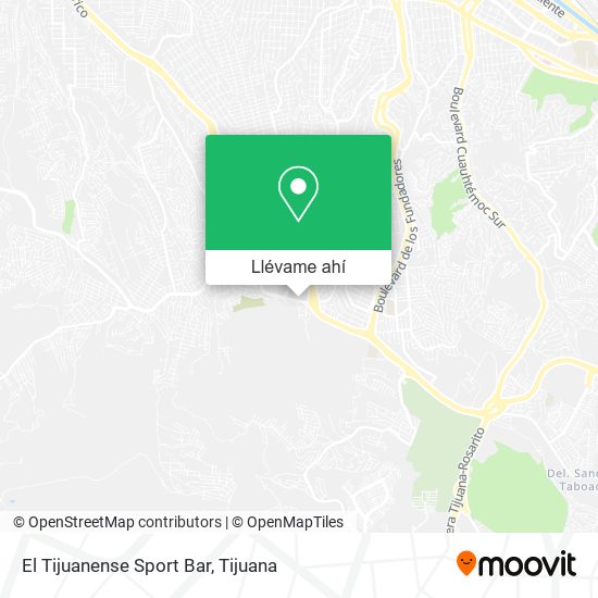Mapa de El Tijuanense Sport Bar