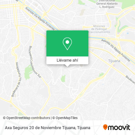 Mapa de Axa Seguros 20 de Noviembre Tijuana