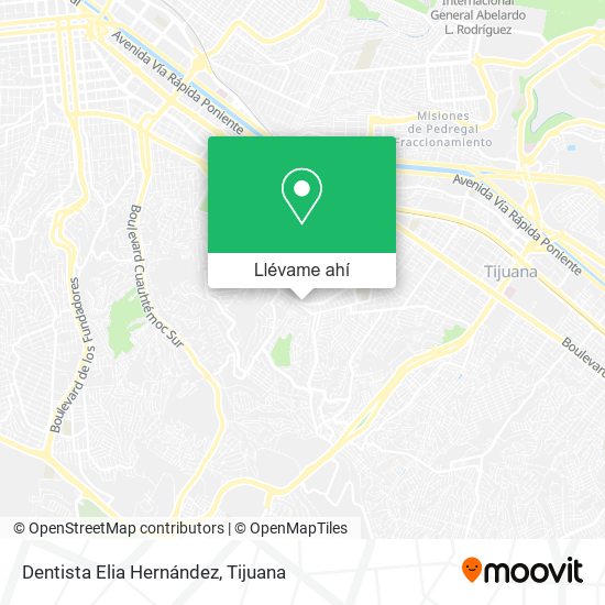 Mapa de Dentista Elia Hernández
