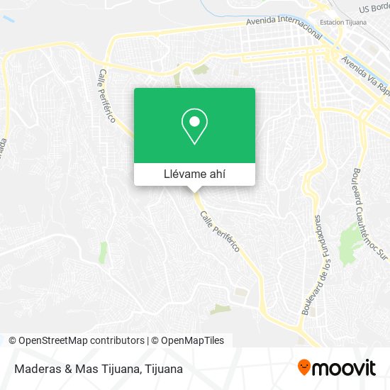 Mapa de Maderas & Mas Tijuana
