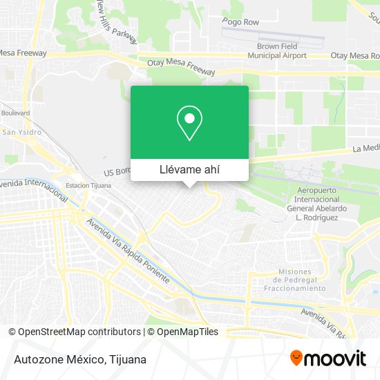 Mapa de Autozone México