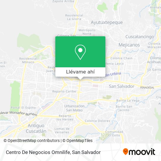 Mapa de Centro De Negocios Omnilife