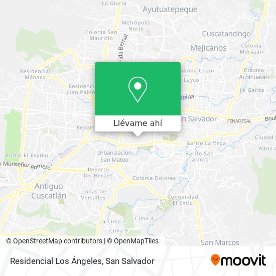 Mapa de Residencial Los Ángeles