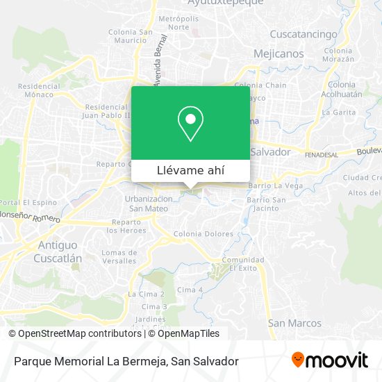 Mapa de Parque Memorial La Bermeja