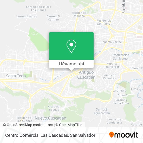 Mapa de Centro Comercial Las Cascadas