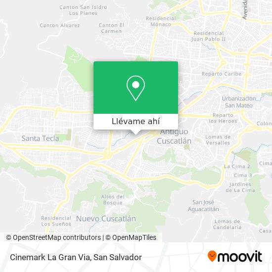 Mapa de Cinemark La Gran Via