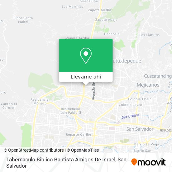 Mapa de Tabernaculo Biblico Bautista Amigos De Israel