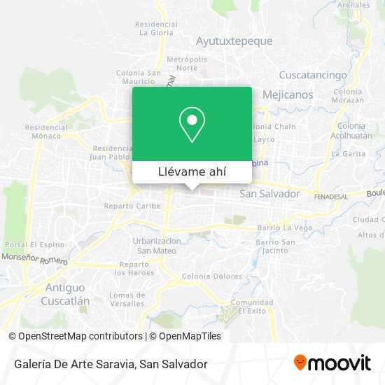 Mapa de Galería De Arte Saravia