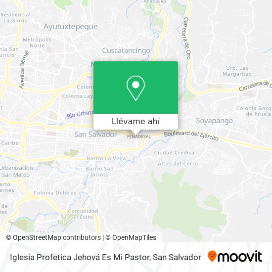 Mapa de Iglesia Profetica Jehová Es Mi Pastor