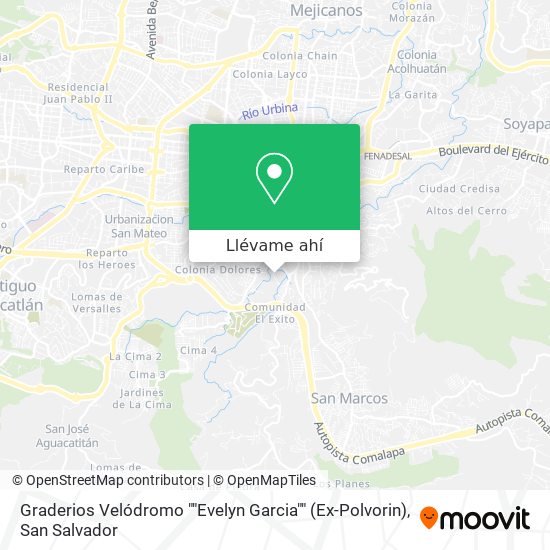 Mapa de Graderios Velódromo ""Evelyn Garcia"" (Ex-Polvorin)