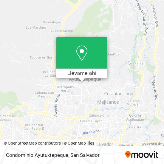 Mapa de Condominio Ayutuxtepeque