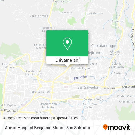 Mapa de Anexo Hospital Benjamin Bloom