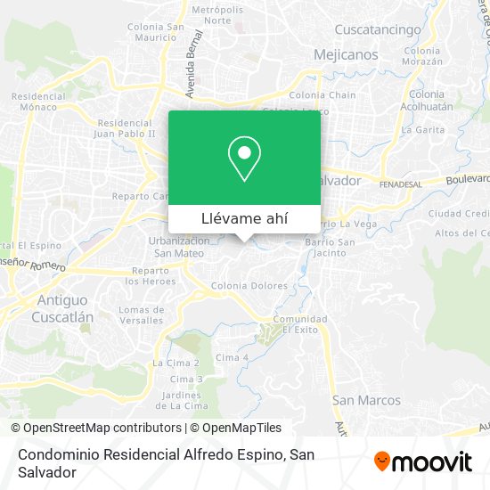Mapa de Condominio Residencial Alfredo Espino