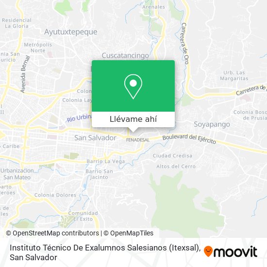 Mapa de Instituto Técnico De Exalumnos Salesianos (Itexsal)