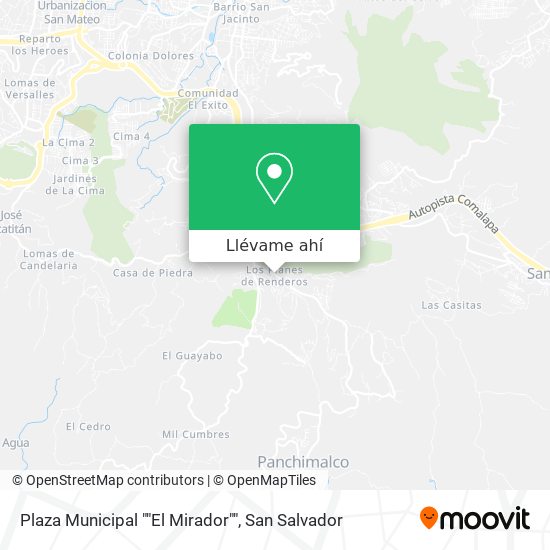 Mapa de Plaza Municipal ""El Mirador""