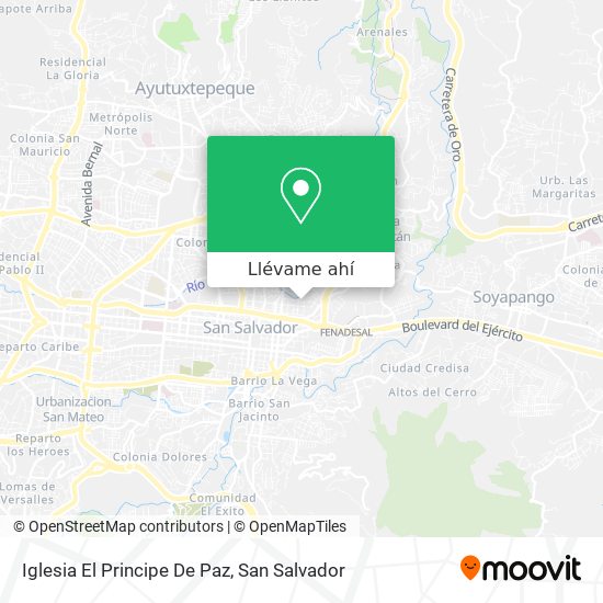 Cómo llegar a Iglesia El Principe De Paz en San Salvador en Autobús?