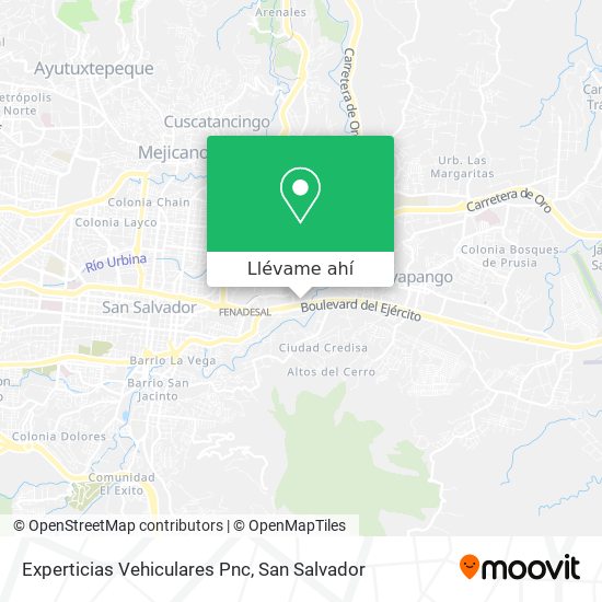 Mapa de Experticias Vehiculares Pnc