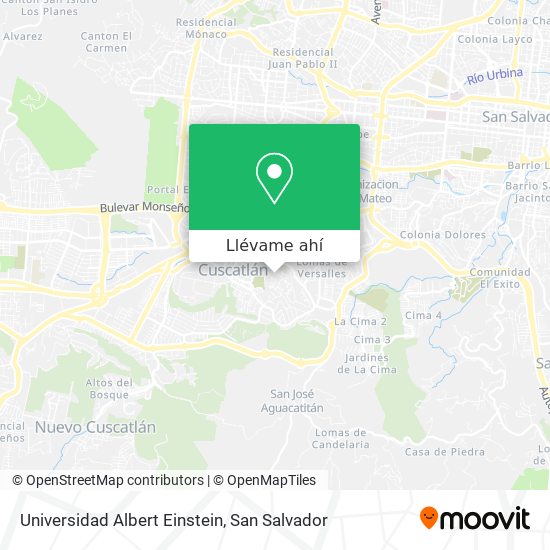 Mapa de Universidad Albert Einstein