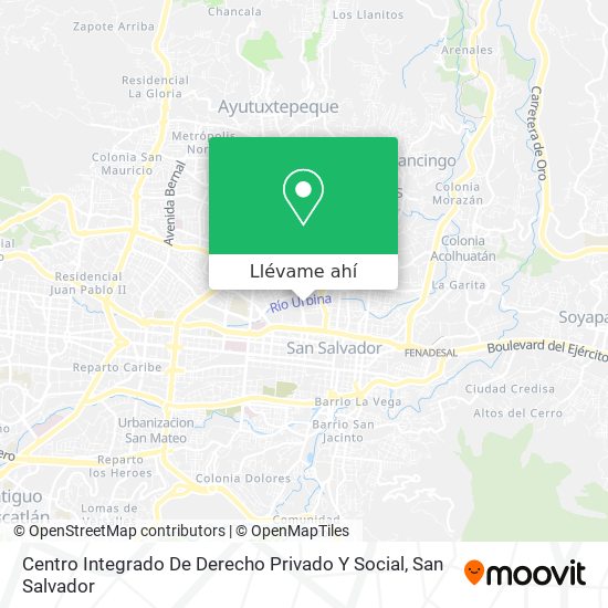 Mapa de Centro Integrado De Derecho Privado Y Social