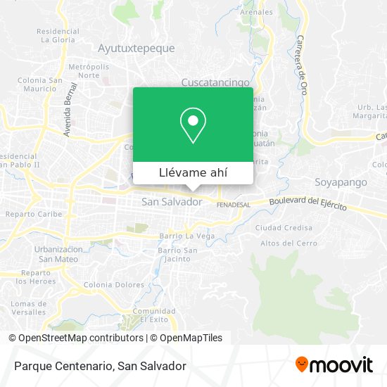Mapa de Parque Centenario