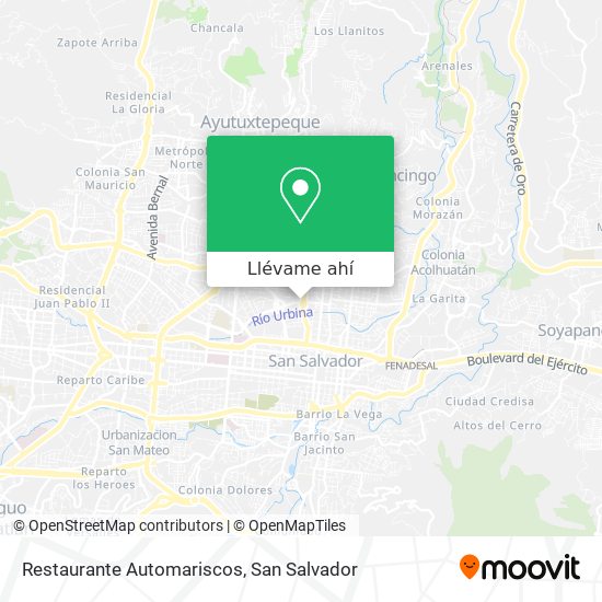 Mapa de Restaurante Automariscos