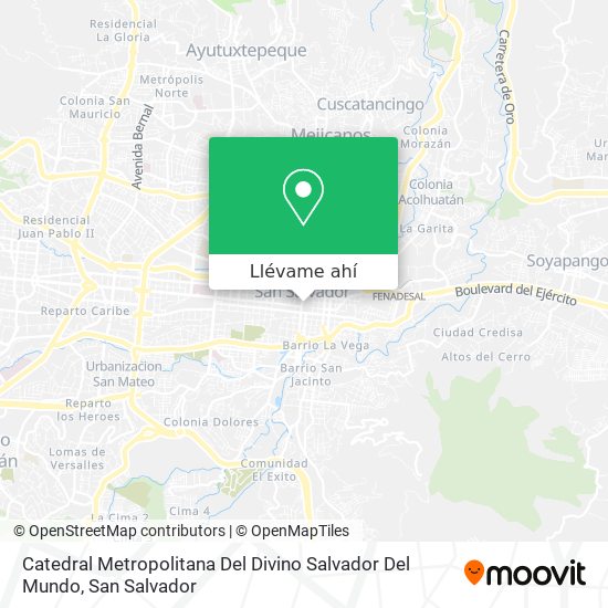 Mapa de Catedral Metropolitana Del Divino Salvador Del Mundo