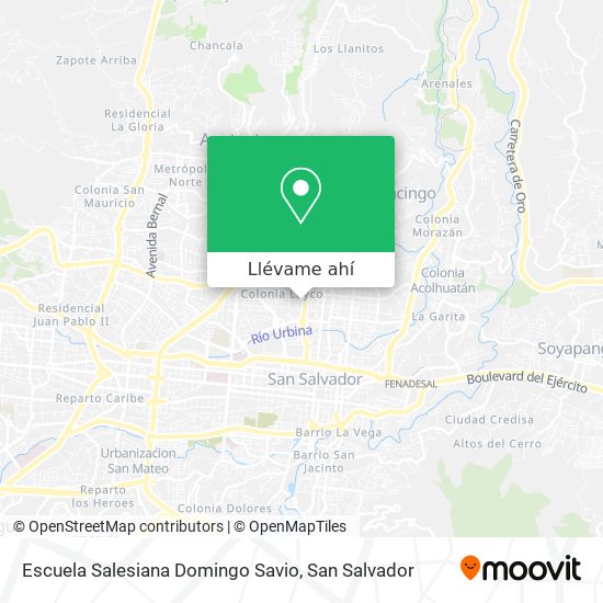 Mapa de Escuela Salesiana Domingo Savio