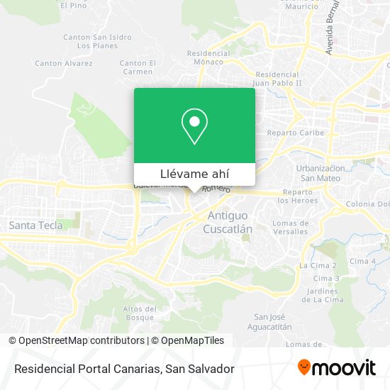 Mapa de Residencial Portal Canarias