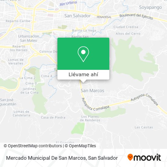 Mapa de Mercado Municipal De San Marcos
