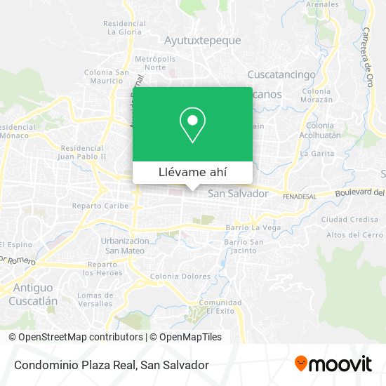 Mapa de Condominio Plaza Real