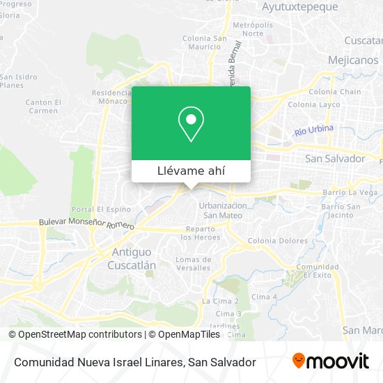 Mapa de Comunidad Nueva Israel Linares