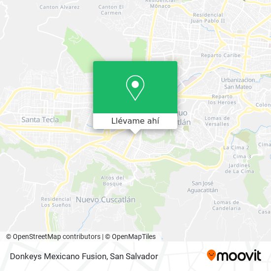 Mapa de Donkeys Mexicano Fusion