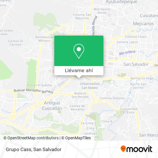 Cómo llegar a Grupo Cass en San Salvador en Autobús?