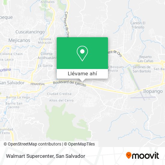 Mapa de Walmart Supercenter