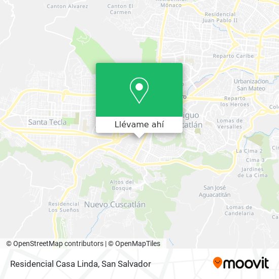 Mapa de Residencial Casa Linda