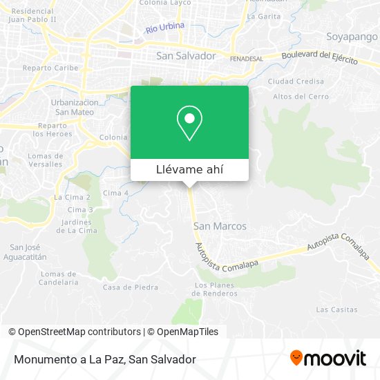 Mapa de Monumento a La Paz