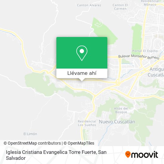 Mapa de Iglesia Cristiana Evangelica Torre Fuerte