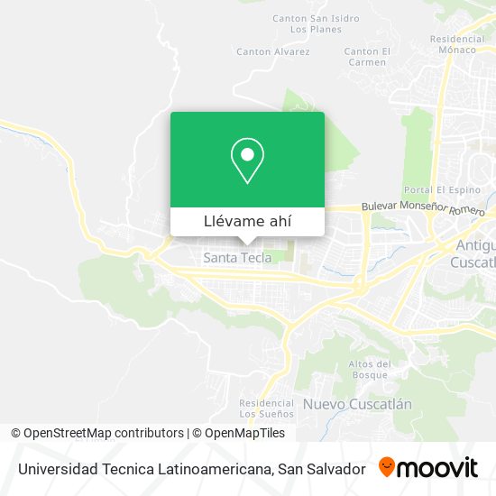 Mapa de Universidad Tecnica Latinoamericana