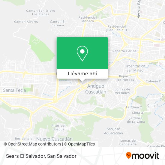Mapa de Sears El Salvador