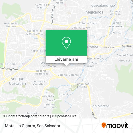 Mapa de Motel La Cigarra