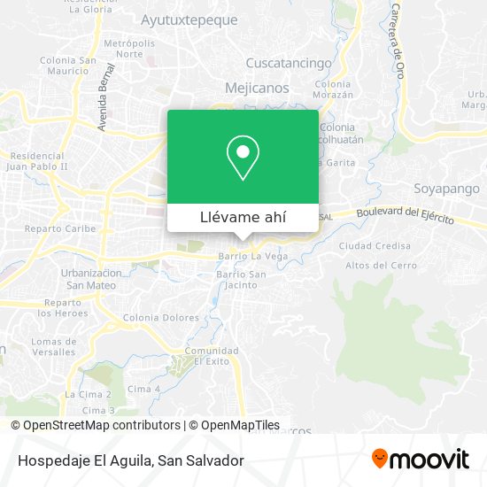 Cómo llegar a Hospedaje El Aguila en San Salvador en Autobús?